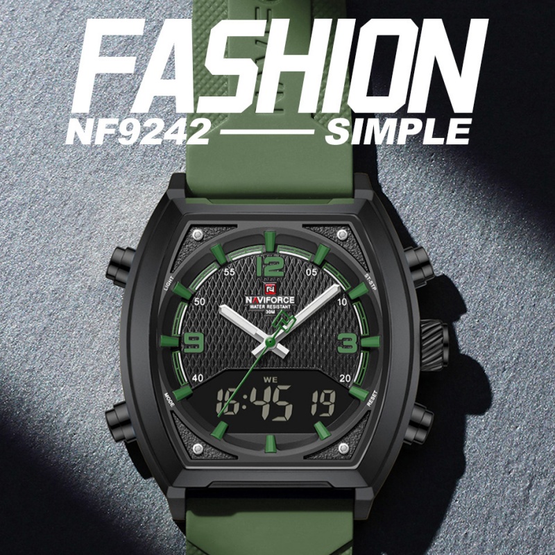 Мужские часы NAVIFORCE с двойн – обзор и цена Watch Display Box