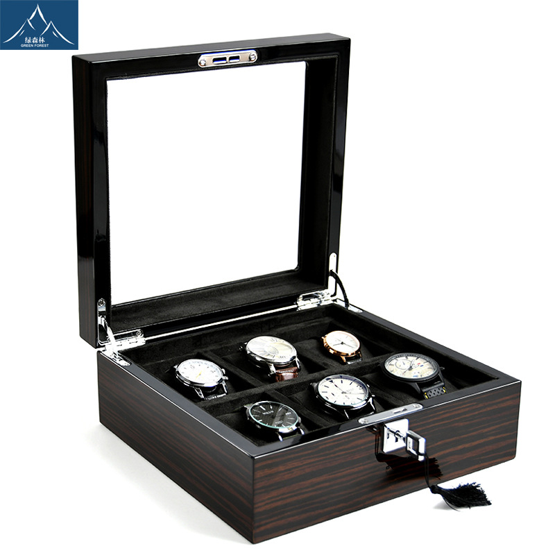 Деревянный лакированный футляр – обзор и цена Watch Display Box